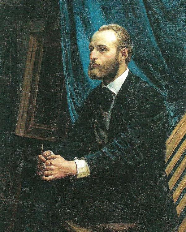 Michael Ancher viggo johansen i sit atelier